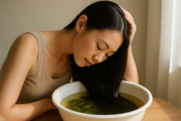 Công dụng của trà xanh đối với mái tóc