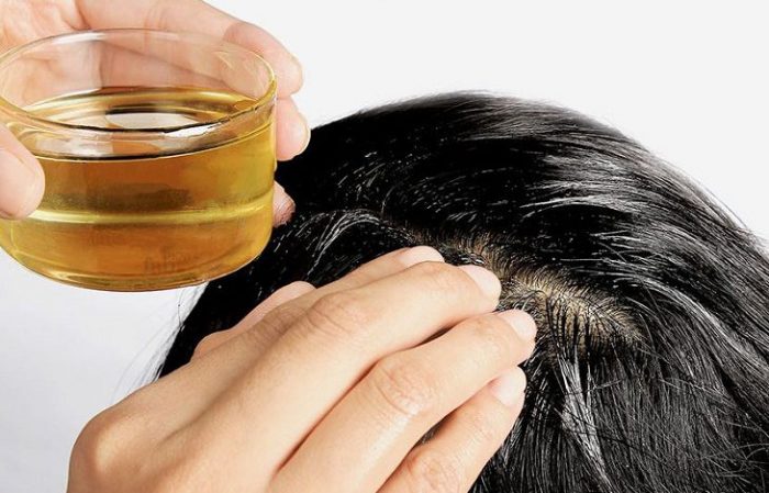 Mặt nạ tóc trà xanh và dầu dừa